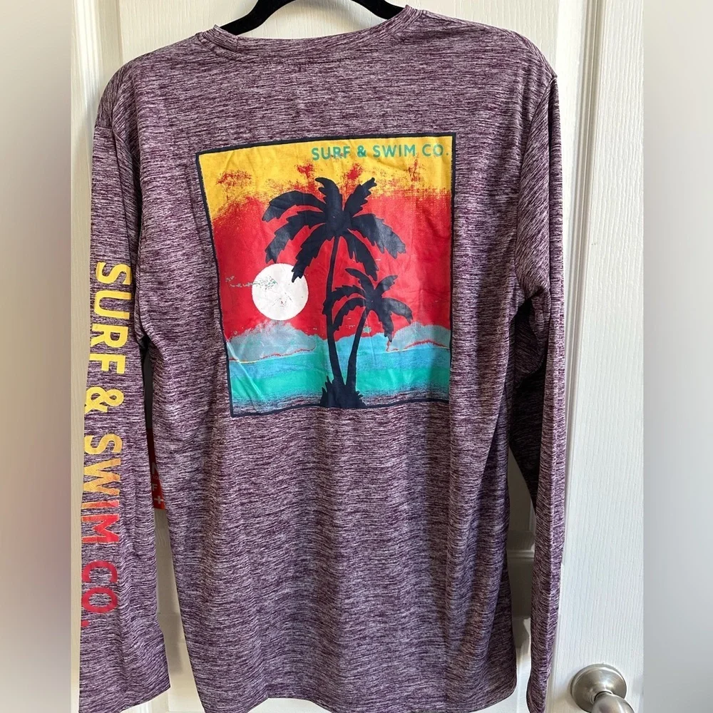 Surf & Co SPF 50+ Long Sleeve Swim Shirt - Size Men’s Extra Large- NWT